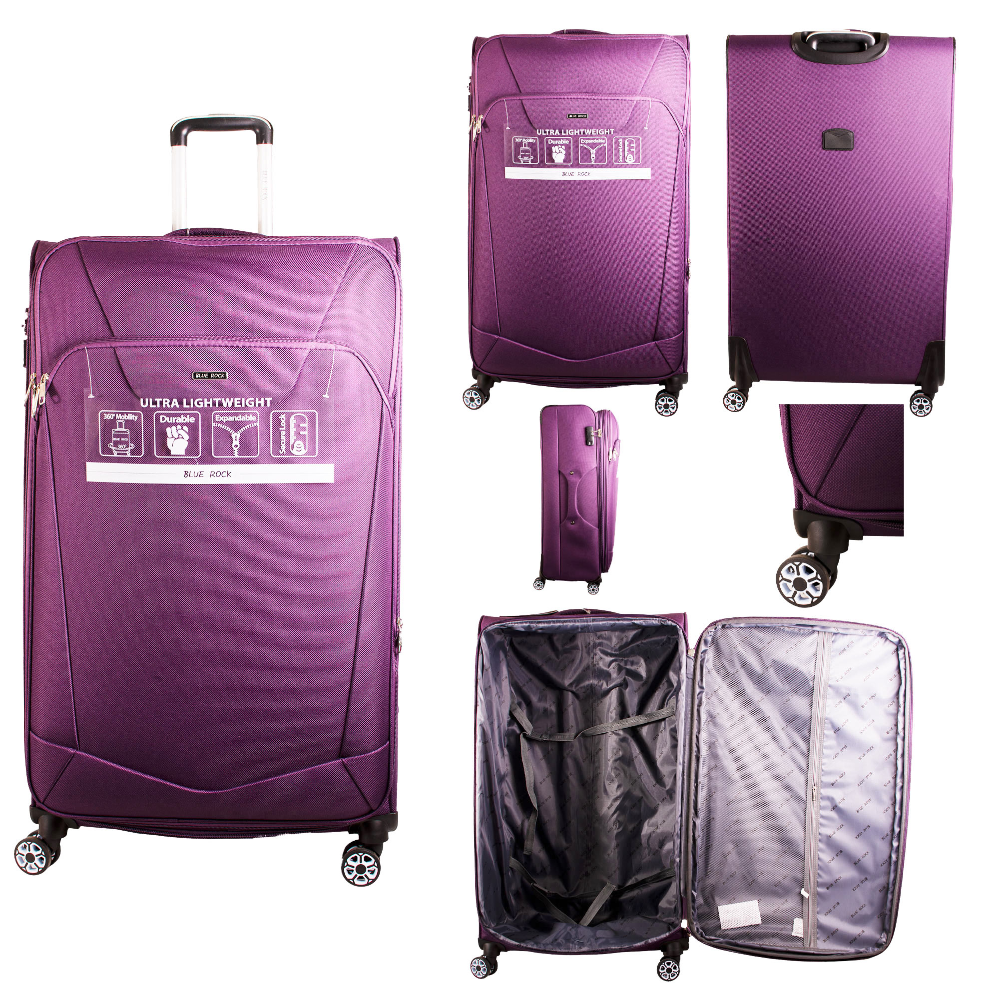 (image for) T-SC-02 DARK PURPLE 32'' TRAVEL TROLLEY SUITCASE